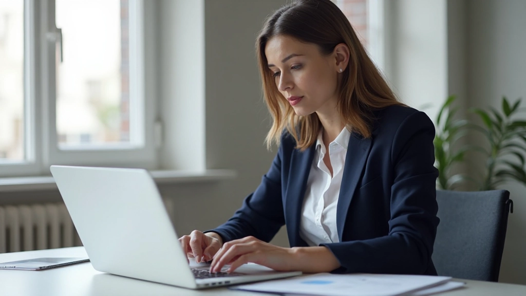 Профессионал работает над планированием карьеры за рабочим столом